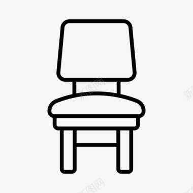 椅子建筑室内图标图标
