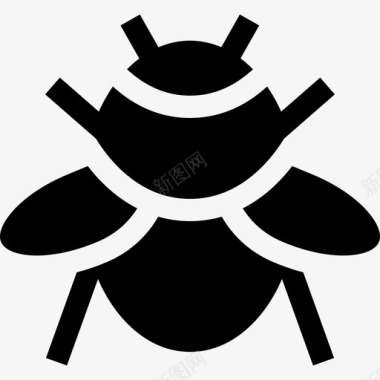大黄蜂昆虫16填充图标图标