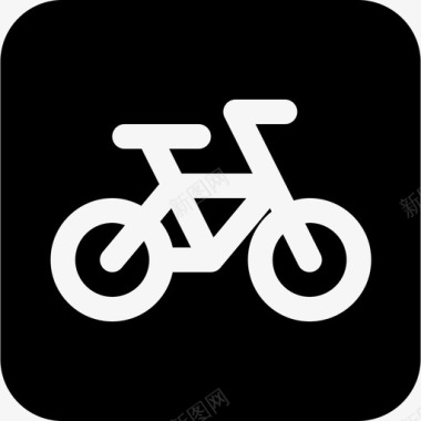 自行车自行车道交通标志2已填充图标图标