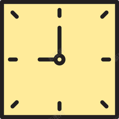 白色挂钟挂钟时间39线型颜色图标图标