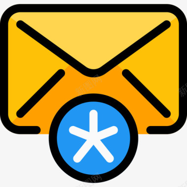 邮件标志电子邮件电子邮件9线型颜色图标图标