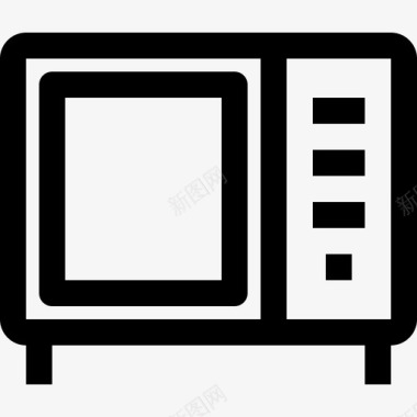 电视家具和家居2线性图标图标