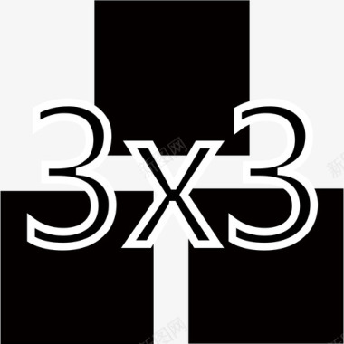 矢量x展架背景分屏3x3图标