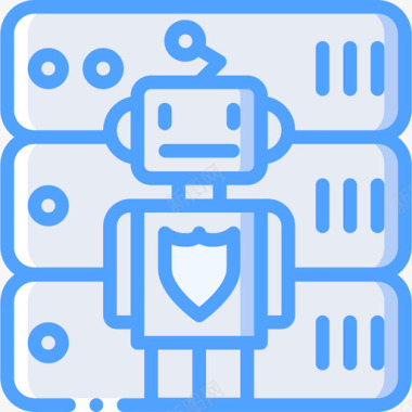 安全数据人工智能21蓝色图标图标