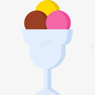 冰淇淋19号吧台平的图标图标