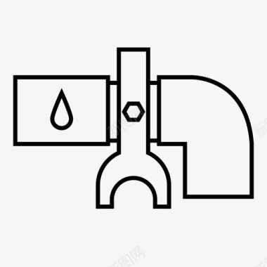 卫生间装修家管道水管图标图标