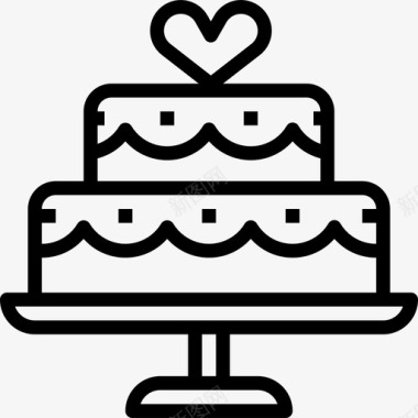 结婚结婚蛋糕78号婚礼直系图标图标