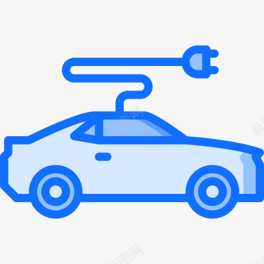电动车未来3蓝色图标图标