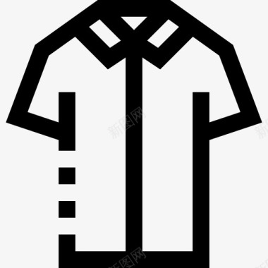 兽纹马球衫衣服和衣物直纹图标图标