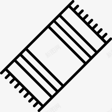 折叠的毛巾毛巾度假2直系图标图标