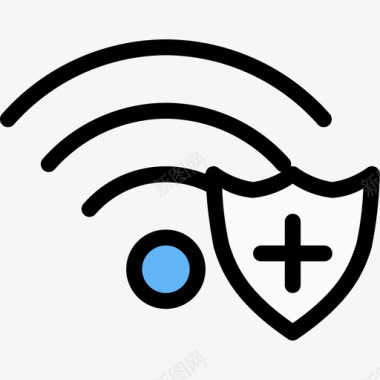 减30Wifi网络30线性彩色图标图标