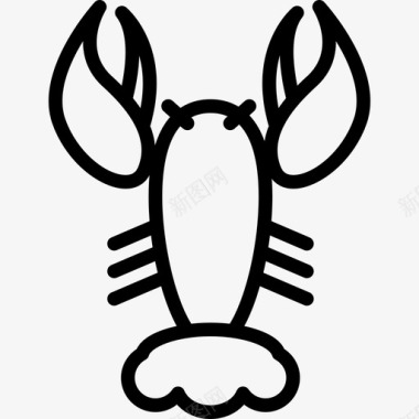 龙虾食物88直系图标图标