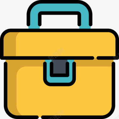 4K图标行李箱网络维护4线颜色图标图标