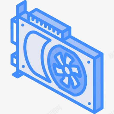 蓝色提琴Ram内存techiso蓝色图标图标