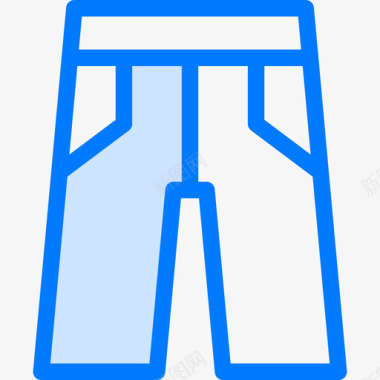 裤子衣服57蓝色图标图标