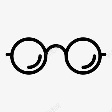 复古素材眼镜帮助复古图标图标