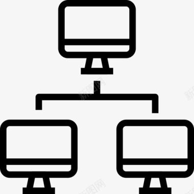 网络E图标网络网络25线性图标图标