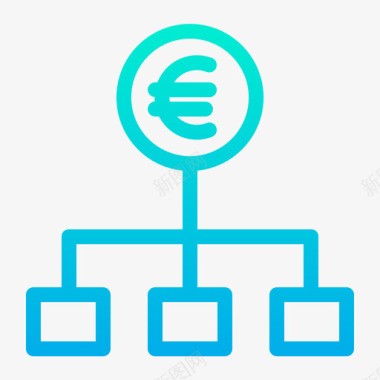 火焰欧元图标欧元银行和金融18梯度图标图标