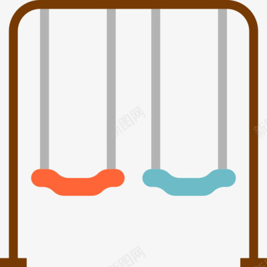 秋千马戏团和游乐园2公寓图标图标