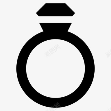 钻戒订婚戒指指环图标图标