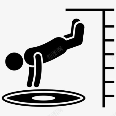 跳水向前跳水体育锻炼游泳图标图标