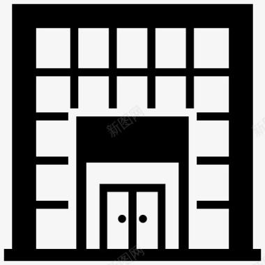 购物中心购物中心商业大厦商场图标图标