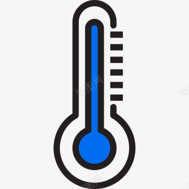 温度湿度温度计天气110线性颜色图标图标