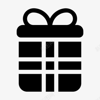 礼品盒黑色星期五礼物图标图标