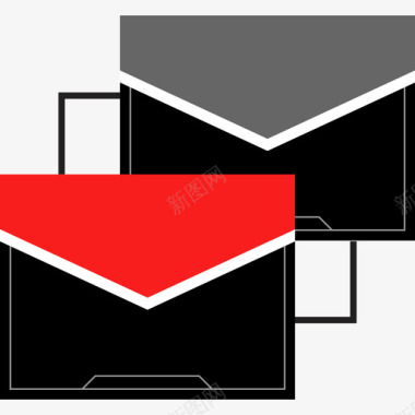 通讯电子邮件通讯59扁平图标图标