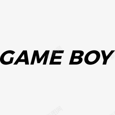 徽标GameBoy视频游戏徽标5线性图标图标