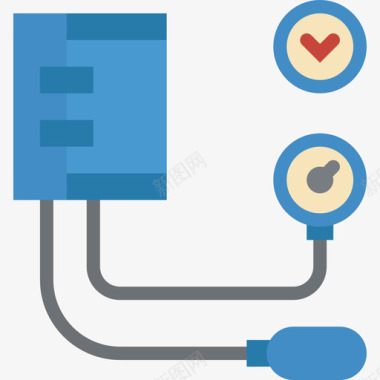 血压指示仪血压医学100平坦图标图标