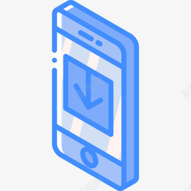 蓝色手机智能手机移动功能17蓝色图标图标