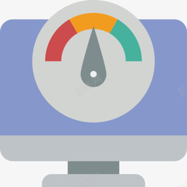 速度里程表速度表网络性能3扁平图标图标