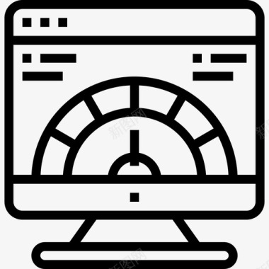 速度里程表速度web开发15线性图标图标