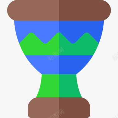 巴西地标鼓巴西嘉年华4扁平图标图标