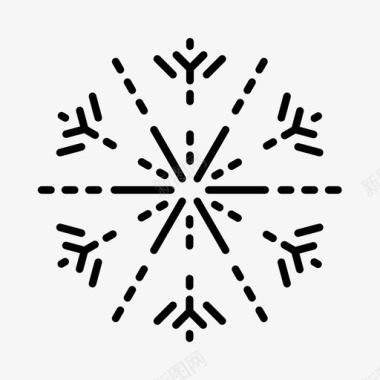 冬天的雪花雪花圣诞节圣诞装饰图标图标