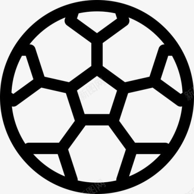 足球巴西嘉年华6线性图标图标