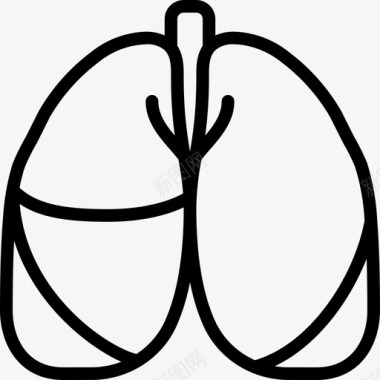 sa109肺医学109线性图标图标