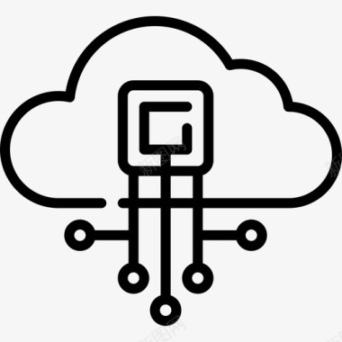 云未来技术15线性图标图标