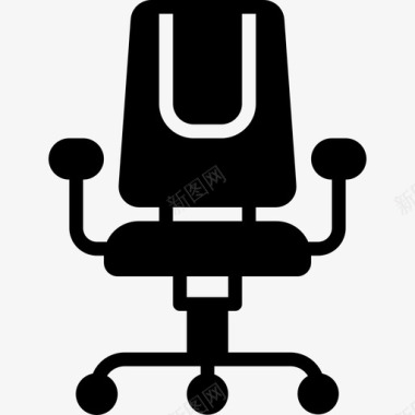 办公椅子办公设备4已填充图标图标