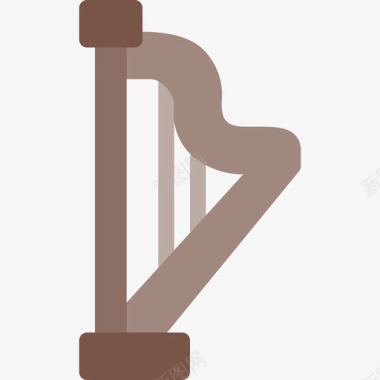 竖琴音乐45平调图标图标