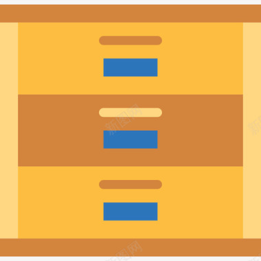 单元小报抽屉办公单元11扁平图标图标