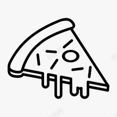 披萨面包快餐图标图标