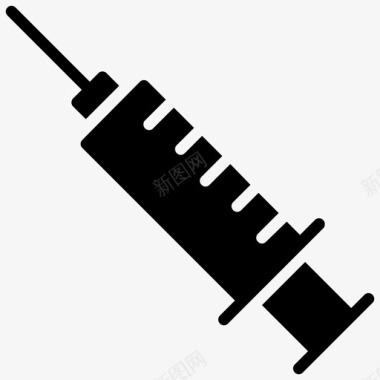 水痘疫苗注射静脉注射注射器图标图标