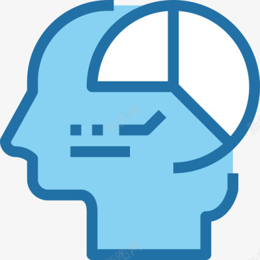 分析人类思维15蓝色图标图标