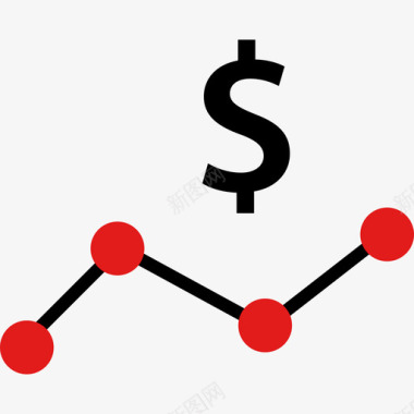 直线图银行金融扁平图标图标