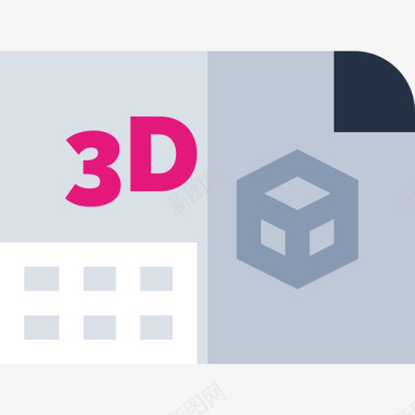 3D空间3d3d打印14平面图标图标