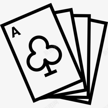 卡片背景卡片赌场15直线图标图标
