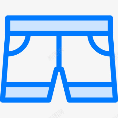 裤子衣服57蓝色图标图标