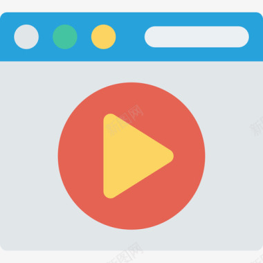21个网页图标网页播放平面图标图标